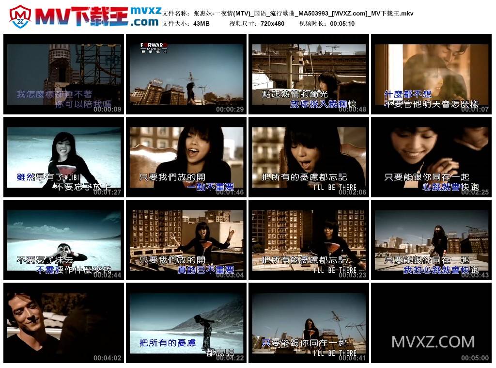 张惠妹-一夜情(MTV)_国语_流行歌曲_MA503993